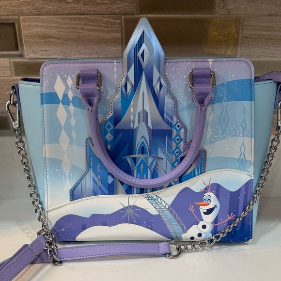 Loungefly Disney Frozen Princess Castle Crossbody Bag Purse - Picture 6 of 16